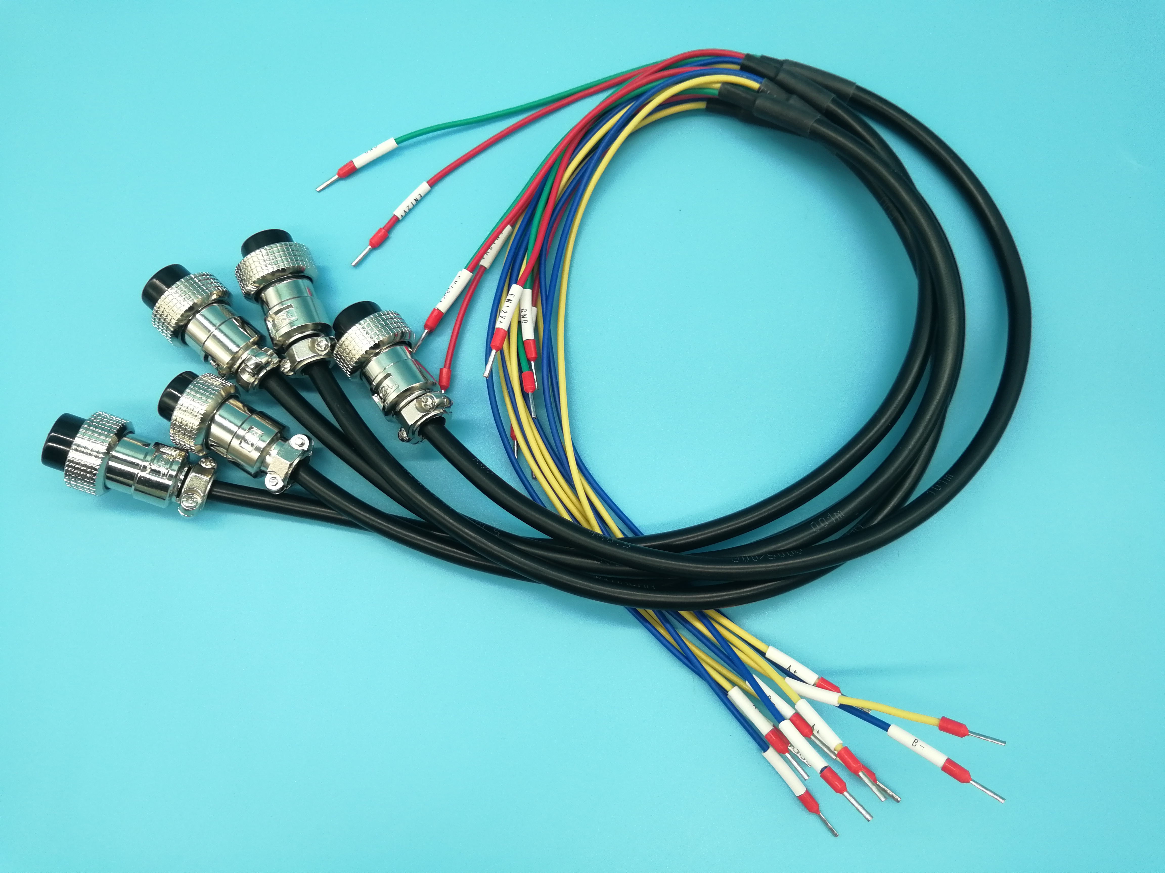Custom heavy-duty wire loom with machine-controlled crimps for industrial vibration resistance - OurPCB Australia